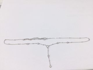 collar plata 925mm con piedra con circonita 21cm