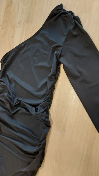 Body Mango Asimétrico Negro Talla S