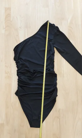 Body Mango Asimétrico Negro Talla S
