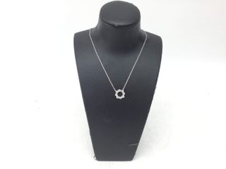 collar plata 925mm con piedra con circonita 21cm