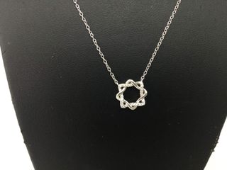 collar plata 925mm con piedra con circonita 21cm