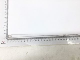 collar plata 925mm con piedra con circonita 21cm