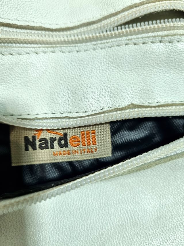 Bolsito de Piel Genuina Vintage - Blanco