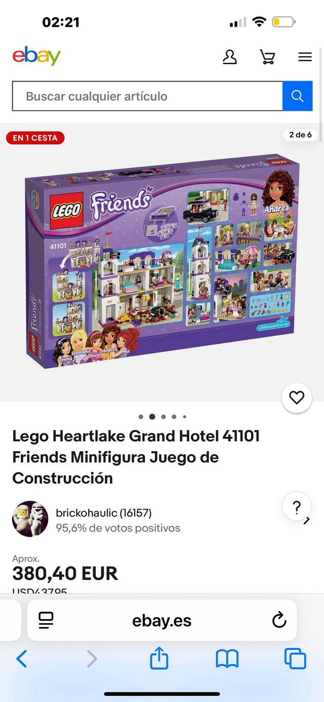 Lego Friends Hotel Heartlake 41101