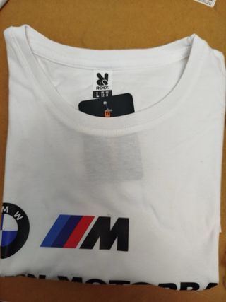 Camiseta BMW Talla L Blanca