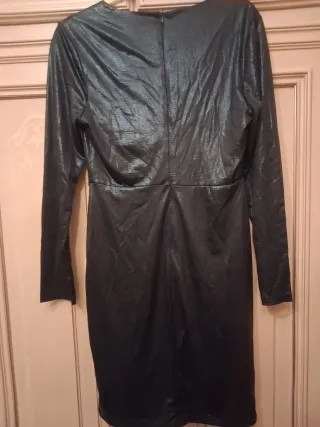 Abito donna nero metallizzato