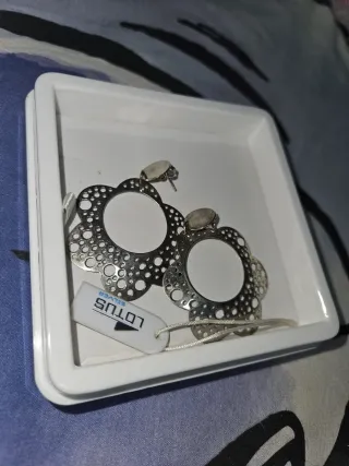Pendientes Lotus Silver Flor