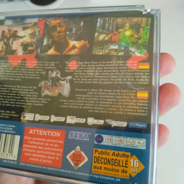 The House of Dead 2 Dreamcast Completo