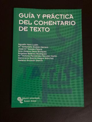 Guía y práctica del comentario de texto