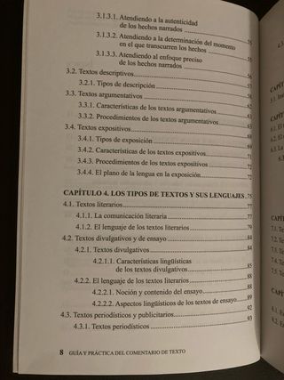 Guía y práctica del comentario de texto