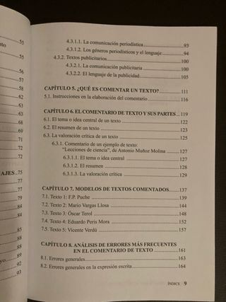 Guía y práctica del comentario de texto