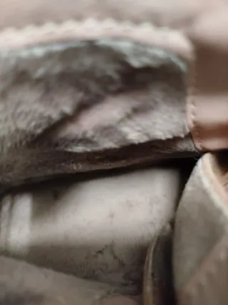 Botas antelina rosa palo.Pelo por dentro. Poco uso