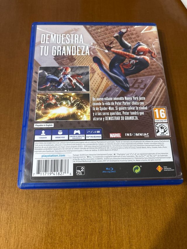 Spider-Man PS4 (PlayStation 4) Marvel