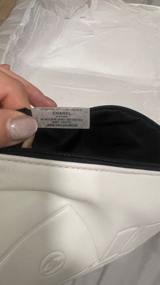 Trousse per trucco Chanel bianco