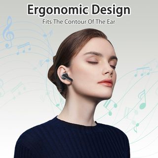 Auriculares A9-Plus (negro) inalámbricos - Bluetooth 5.3 - internos con cancelación de ruido ENC-Con estuche de carga inalámbrica Pantalla LED, auriculares de graves profundos de quinta generación