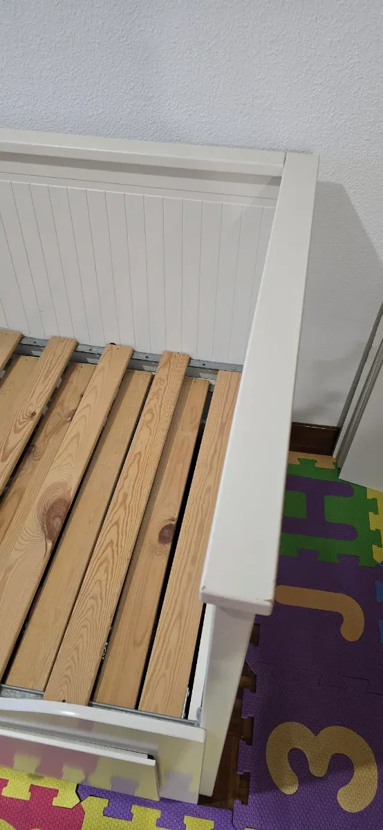 Cama nido IKEA blanca con cajones