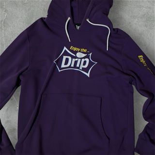 Felpa Drip con cappuccio e tasca