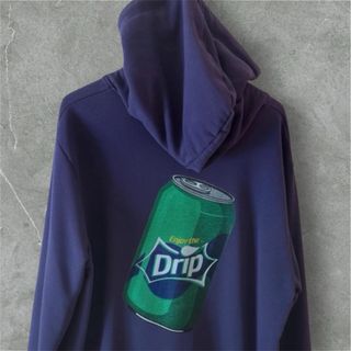 Felpa Drip con cappuccio e tasca