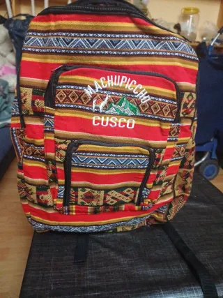 Mochila tela Incaica Machu Picchu Cusco