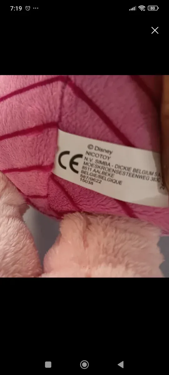 Peluche Piglet Disney. 50 cm