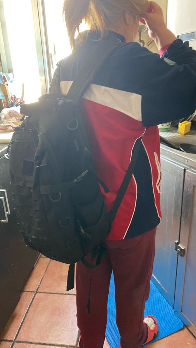 Mochila Táctica Negra Todoterreno