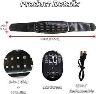 Warmforwel Cinturón terapia luz roja y calefacción