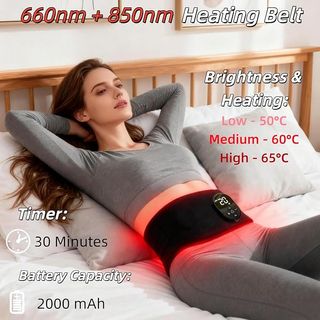 Warmforwel Cinturón terapia luz roja y calefacción