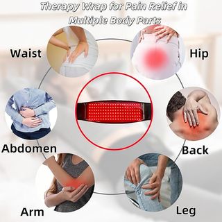 Warmforwel Cinturón terapia luz roja y calefacción