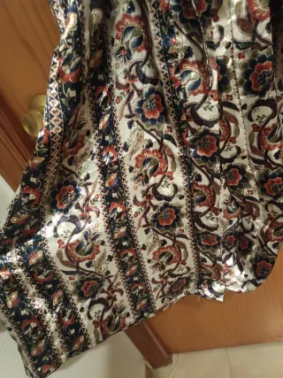 Bata de casa vintage estampada