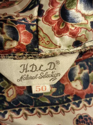 Bata de casa vintage estampada