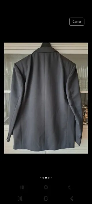 Traje de lana Virgen gris caballero