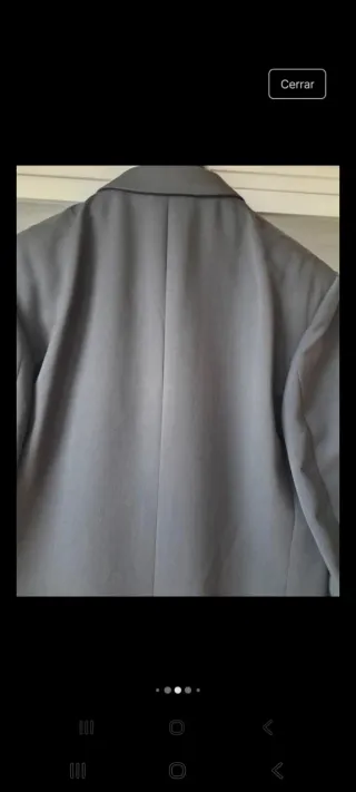 Traje de lana Virgen gris caballero