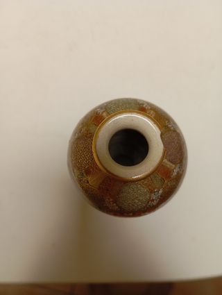 Jarrón Satsuma Samurai Meiji raro.