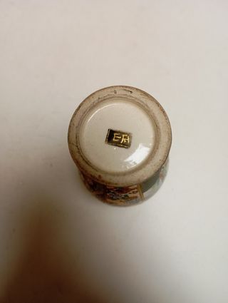 Jarrón Satsuma Samurai Meiji raro.