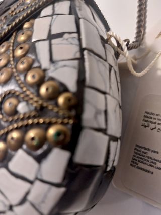 Bolso boho chic de fiesta o noche de mosaico