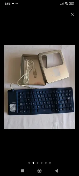 Teclado Portátil de Silicona.Conenexión USB.