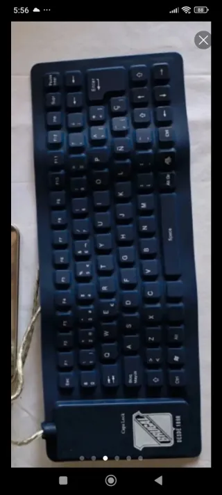 Teclado Portátil de Silicona.Conenexión USB.