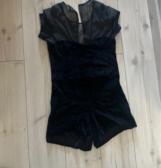 Mono corto terciopelo negro