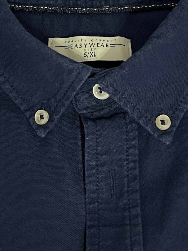 Camisa Easywear Azul Marino Talla XL