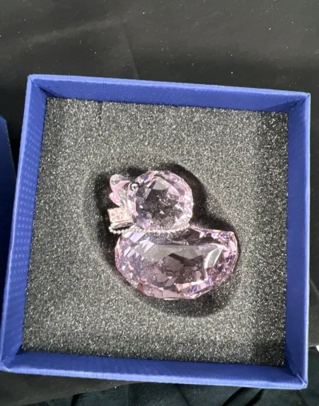 Papera Swarovski rosa Cristallo