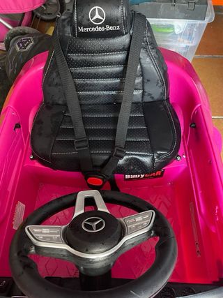Coche Eléctrico Mercedes Niña Rosa