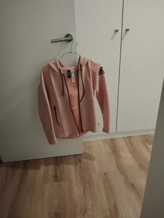Chaqueta Adidas Rosa con Cremallera