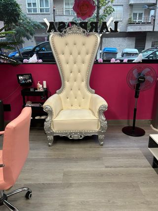 2 Sillas de Oficina Rosas con Ruedas