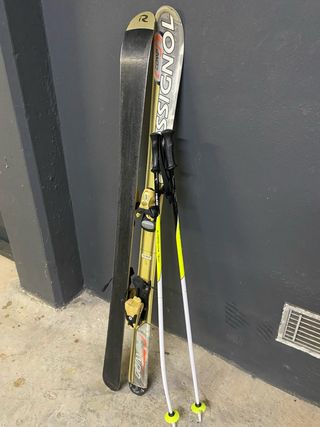 Esquís Rossignol 130cm + Bastones 100cm