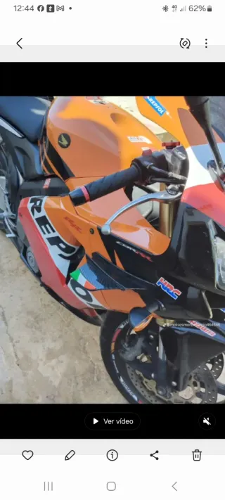 Moto deportiva Repsol Honda CBR
