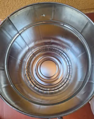 Taburete, cubo,Bidon aceite Porsche turbo vintage