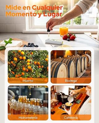 LAFMATE Refratómetro digital Brix con ATC