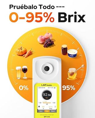 LAFMATE Refratómetro digital Brix con ATC