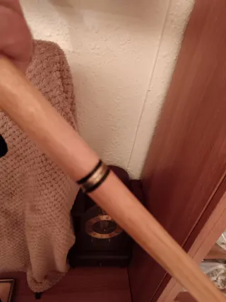 Bastón con pomo de bronce