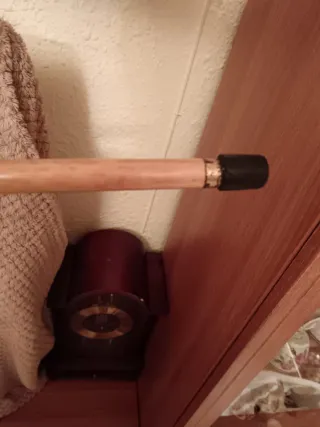 Bastón con pomo de bronce